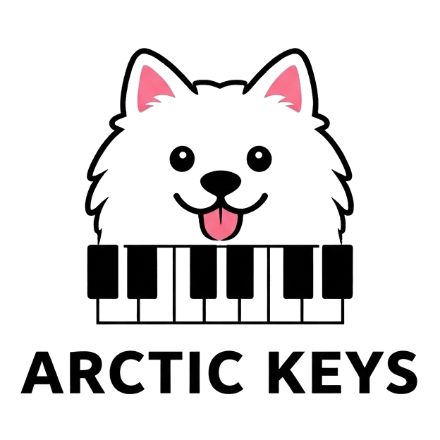 Arctic Keys piano music logo