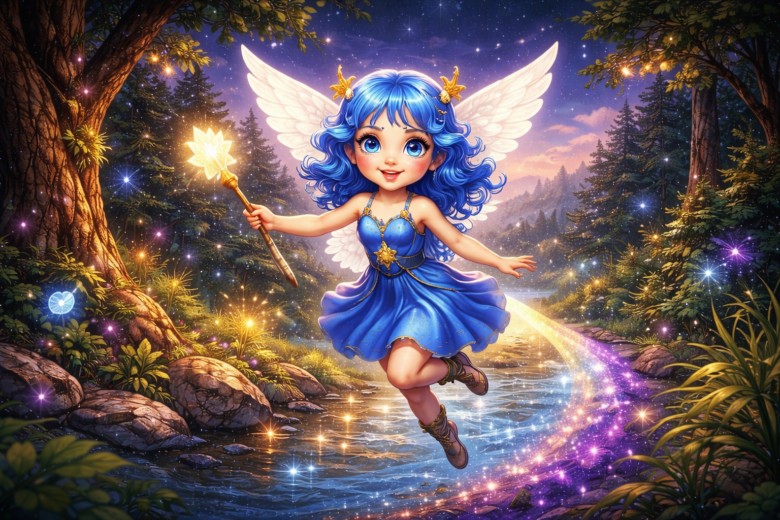 Lyra character from the Starlight Adventure fantasy world