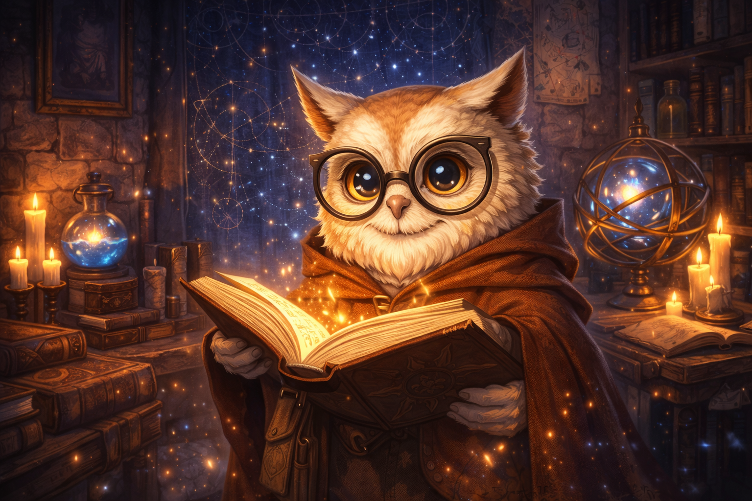 Professor Noctis Starfinder character from the Starlight Adventure fantasy world